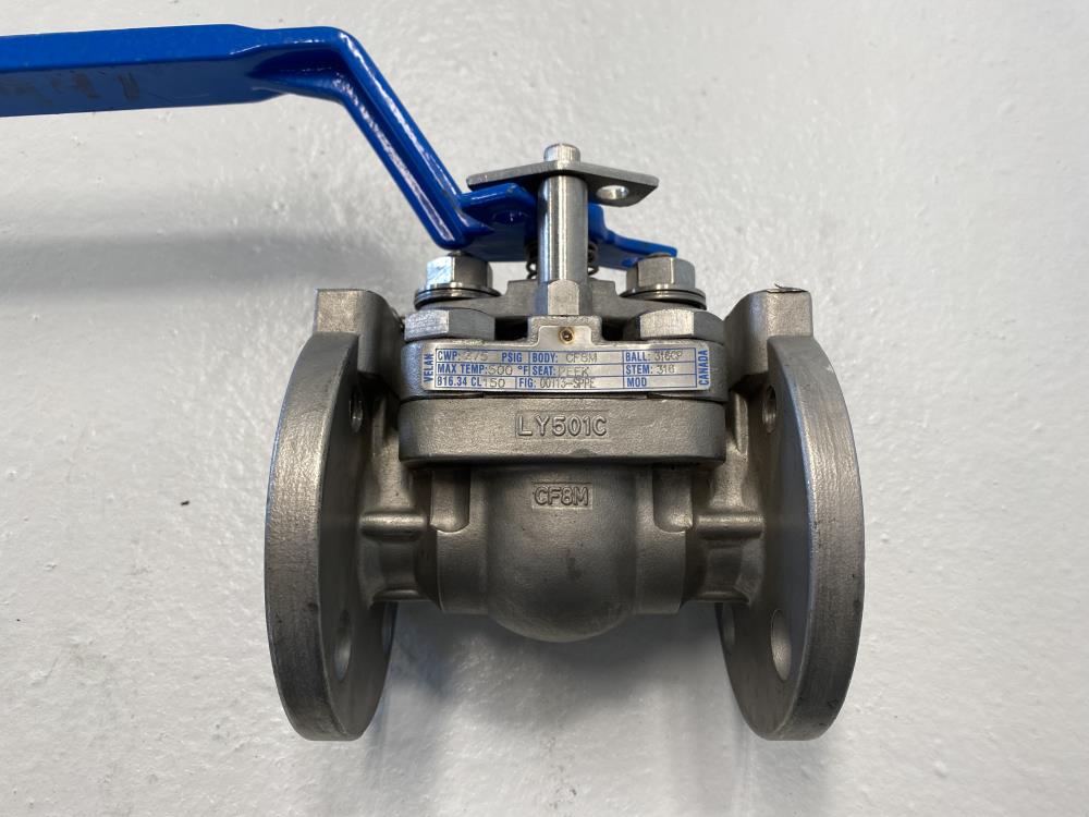 Velan RF 1" 150# CF8M Top Entry Ball Valve 00T13-SPPE